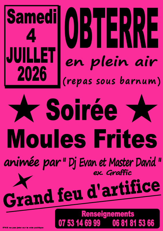 04-07 Moules Frites OBTERRE club des jeunes obterre
