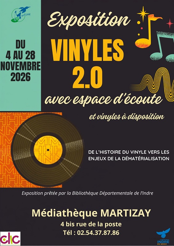 du 4 au 28 NOVEMBRE 2026 - 1 mediathèque Martizay