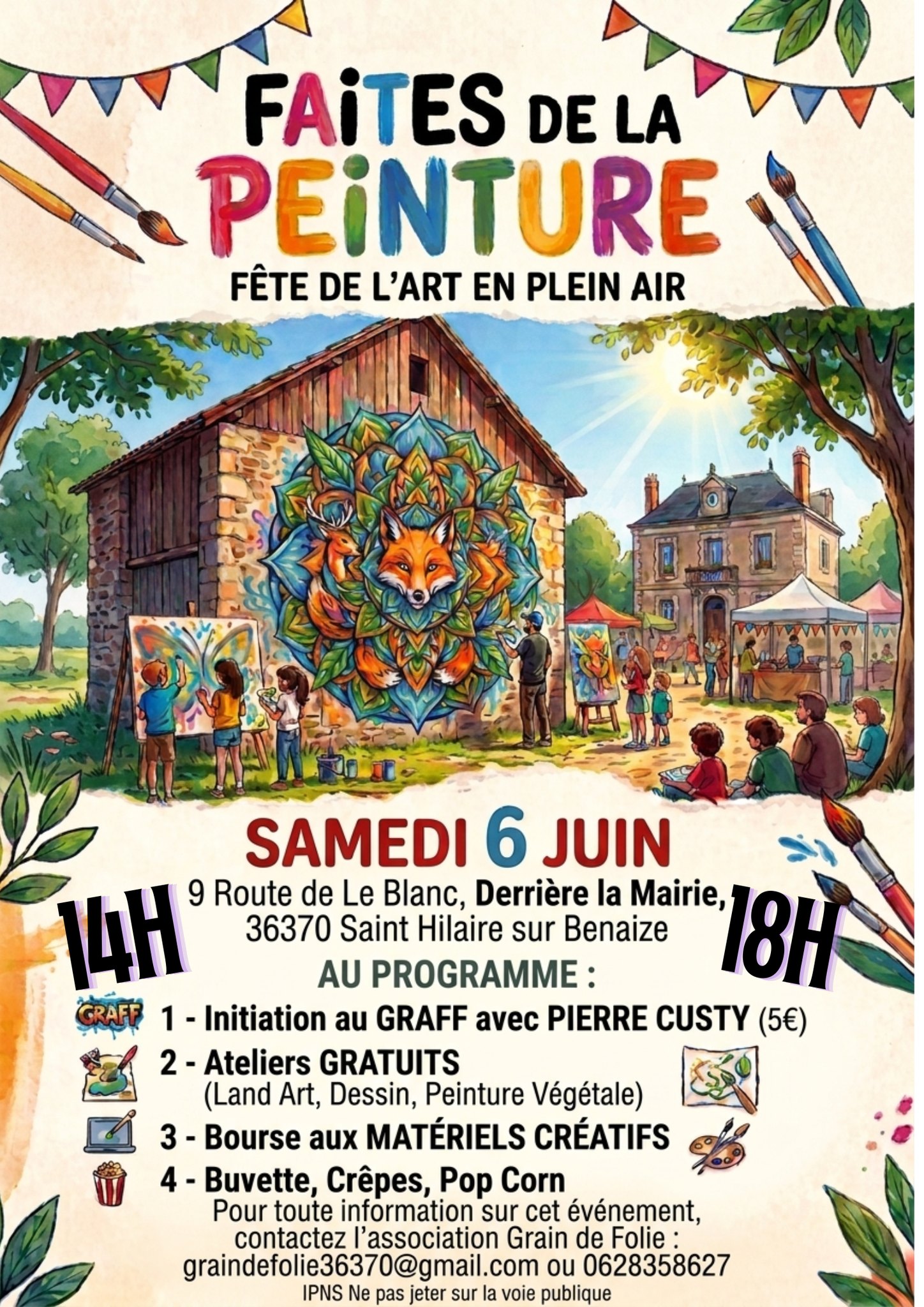 06-06 Faites de la peinture St Hilaire ©Graindefolie