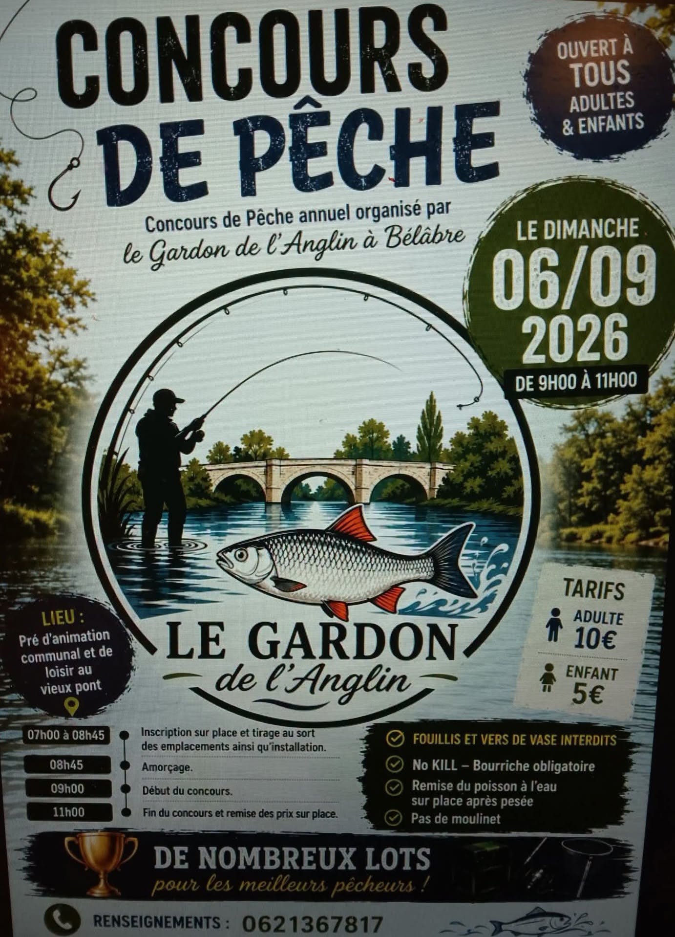 06-09 Conc pêche Bélabre Gardon de l'Anglin