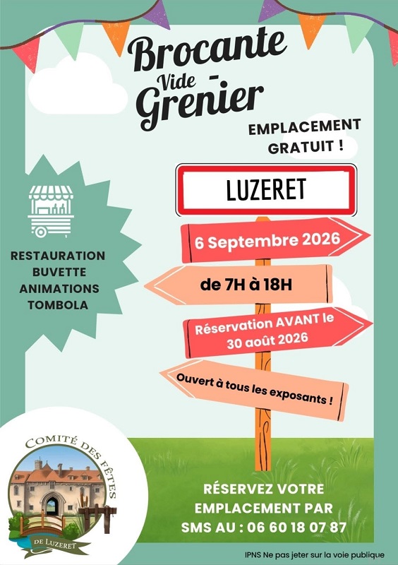 06-09 brocante luzeret comité des fêtes Luzeret