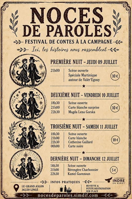 09au12-07 Festival Lingé programme Association Noces de paroles