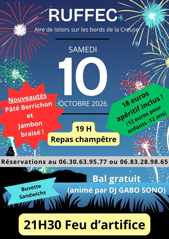 10-10 Bal feu d'art Ruffec comité des fêtes ruffec