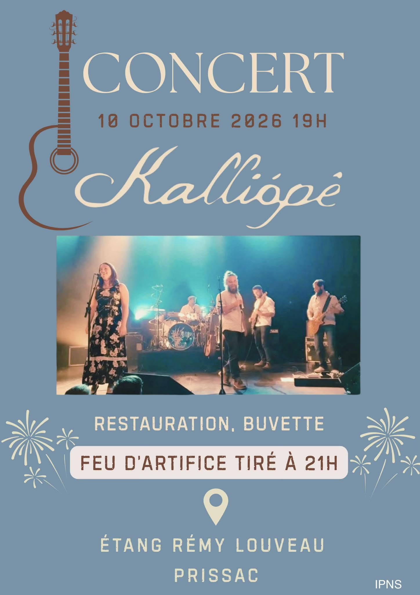 10-10 Concert et feu d'art PRISSAC comité des fêtes Prissac