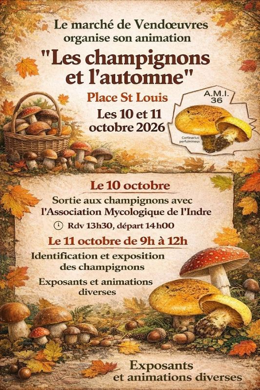 10et11-10 Sortie Champi et expo Vendoeuvres Mairie de vendoeuvres