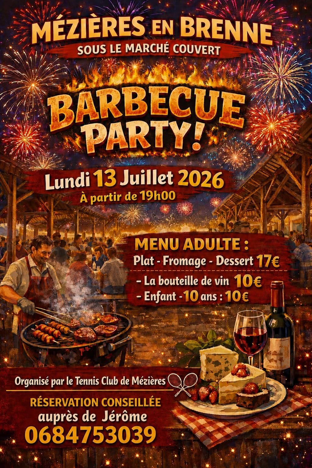 13-07 BBQ party MEZ Club de Tennis