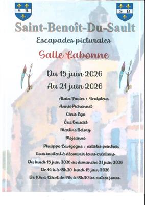15au21-06 Expo peinture SBS Mairie Saint Benoit du sault