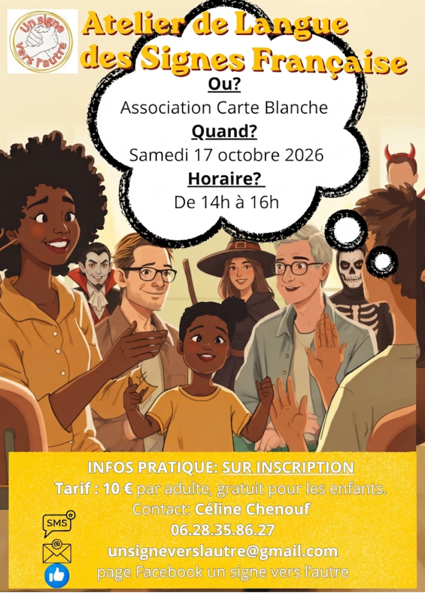 Votre texte de paragraphe - octobre la blanc Un signe vers l'autre