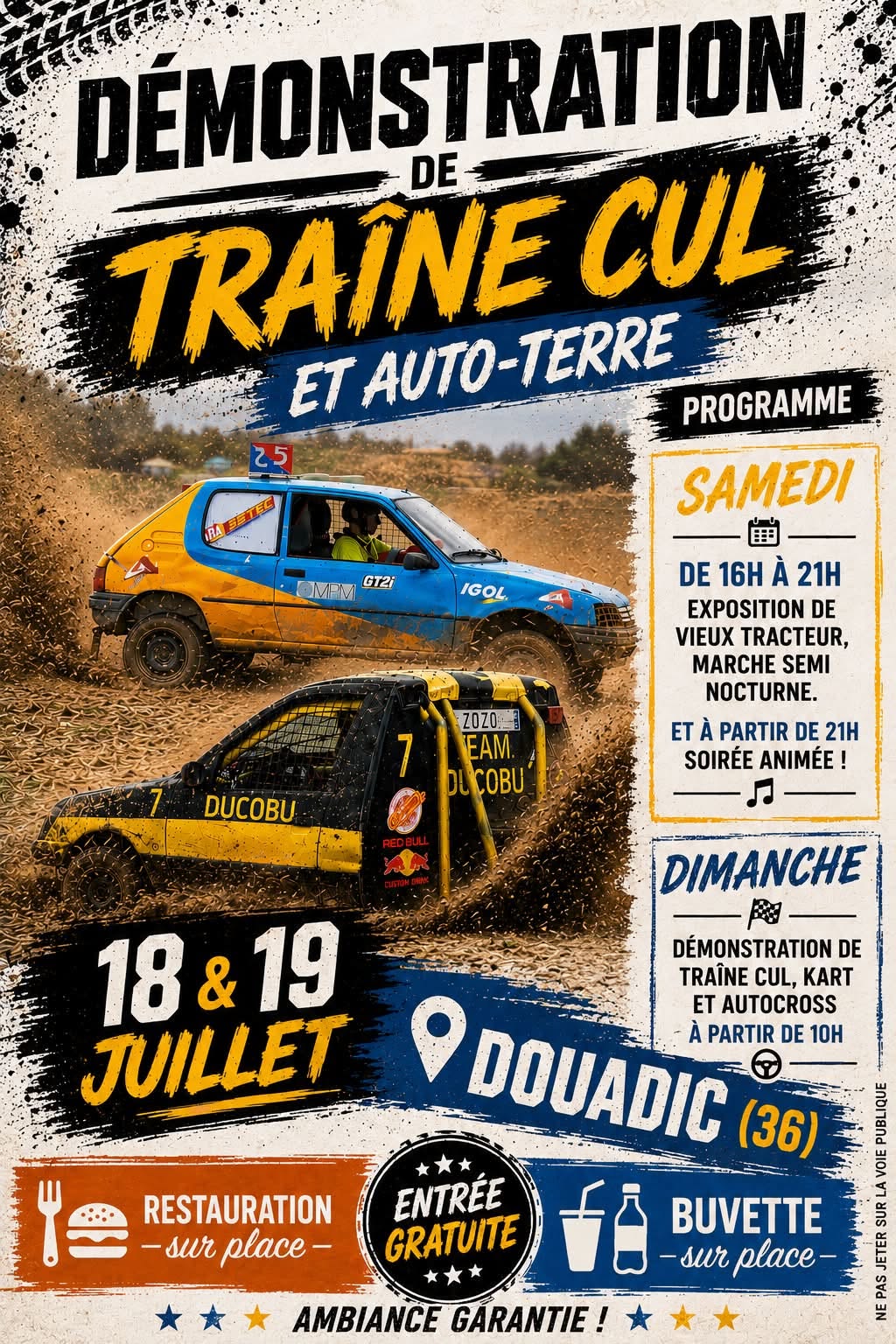 17et18-07 demonstration traine-cul douadic ©Association Traincul Foly's