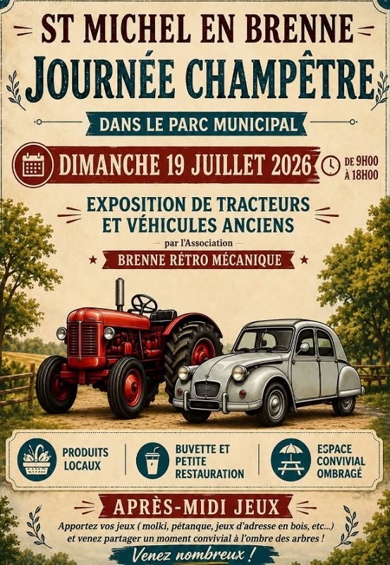 19-07 Journée champêtre St Michel Brenne Retro Mécanique