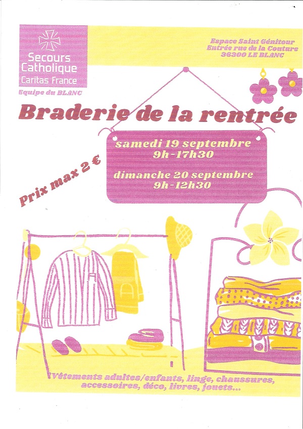 19 et 20-09 Braderie seours catho LB ©Secourscatholique