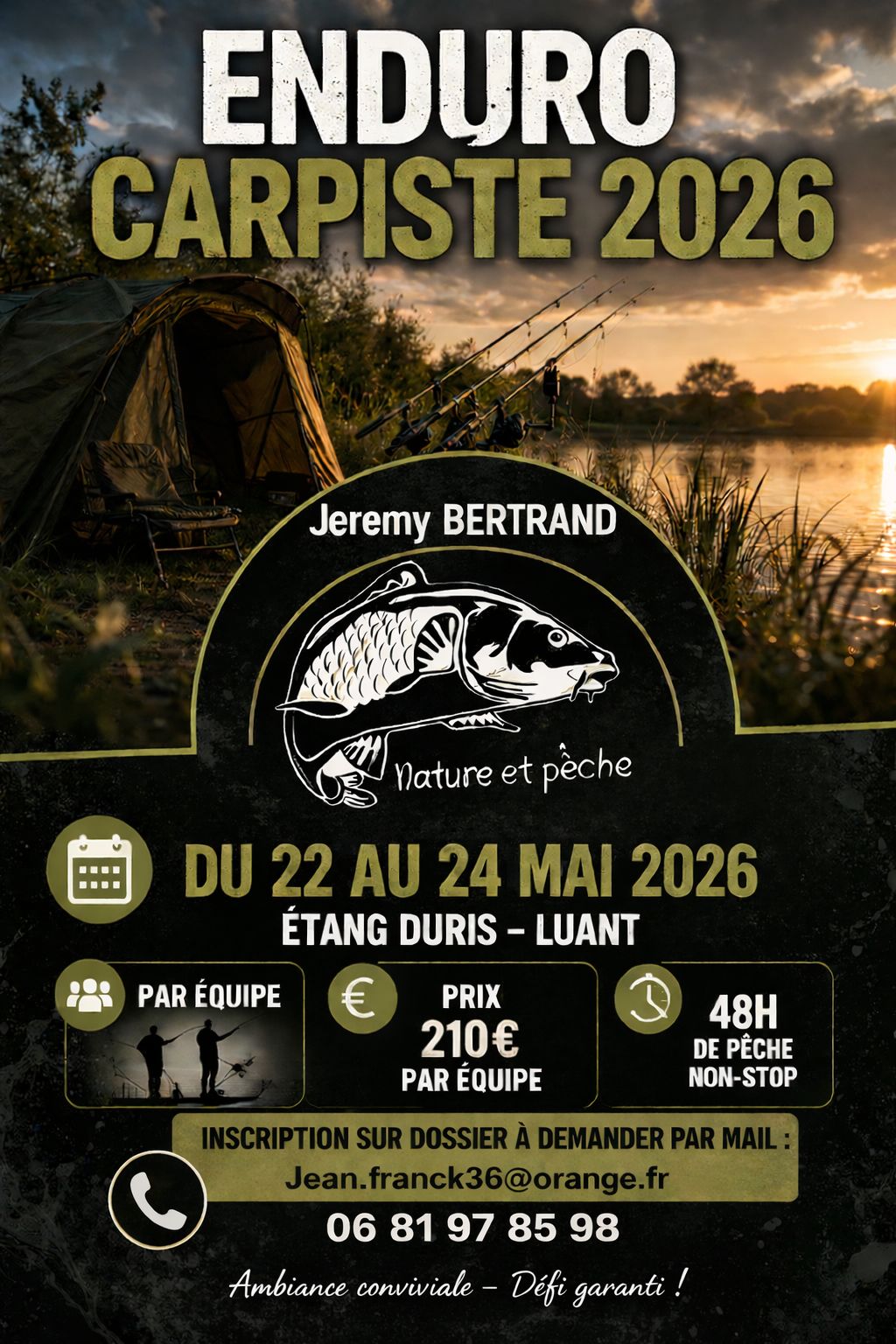 22au24-05 Enduro carpiste LUANT Nature et pêche