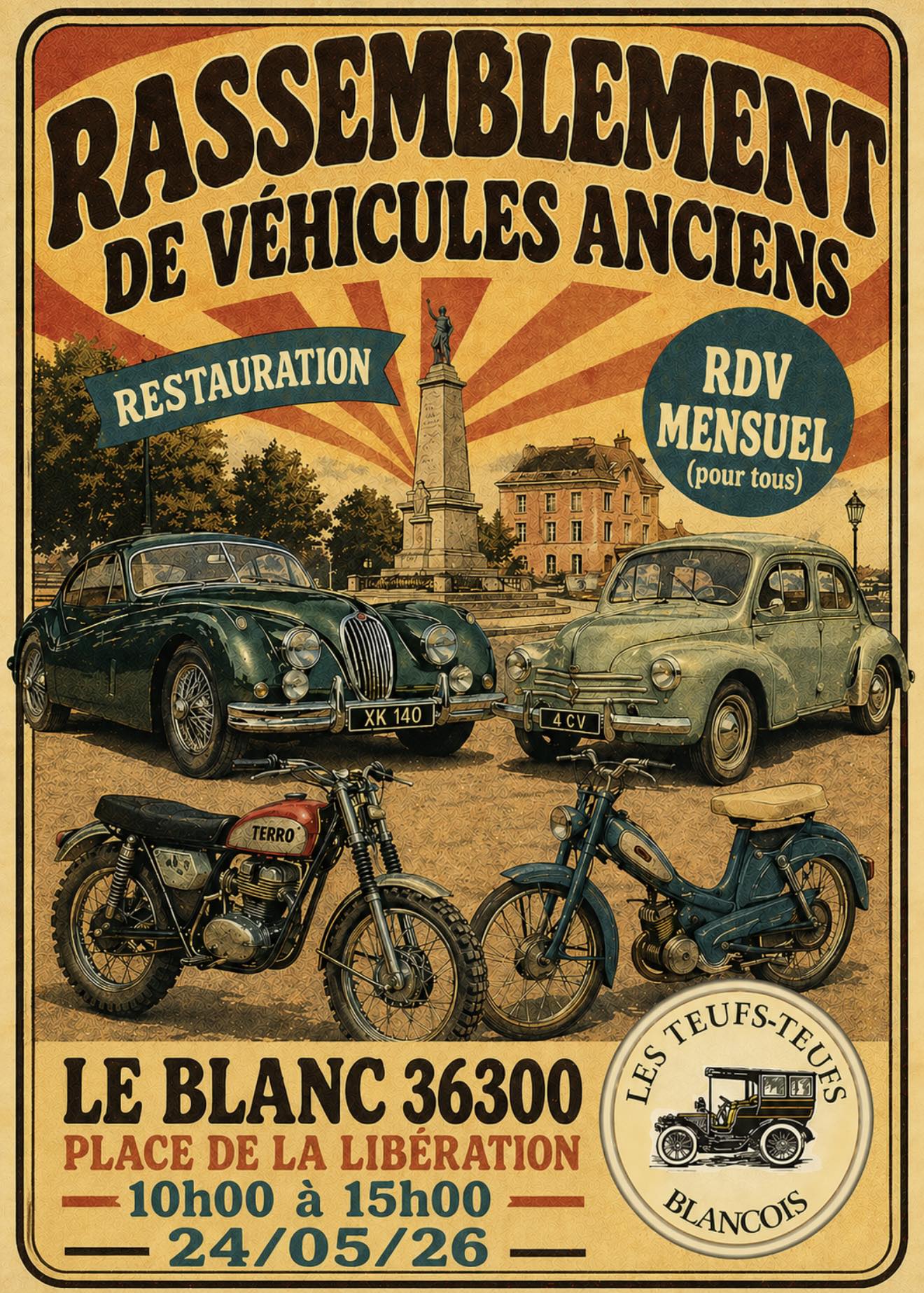 24-05 Rassemblement véhicules anciens LB © Les teufs-teufs blancois