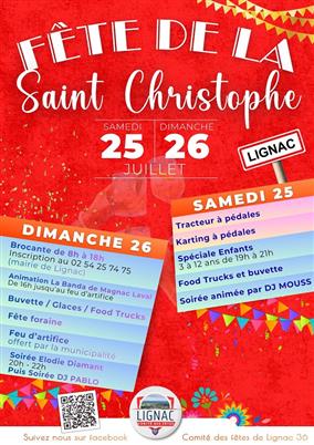 25et26-07 Fête de la St Christophe Lignac comité des fêtes 25et26-07 Fête de la St Christophe Lignac comité des fêtes