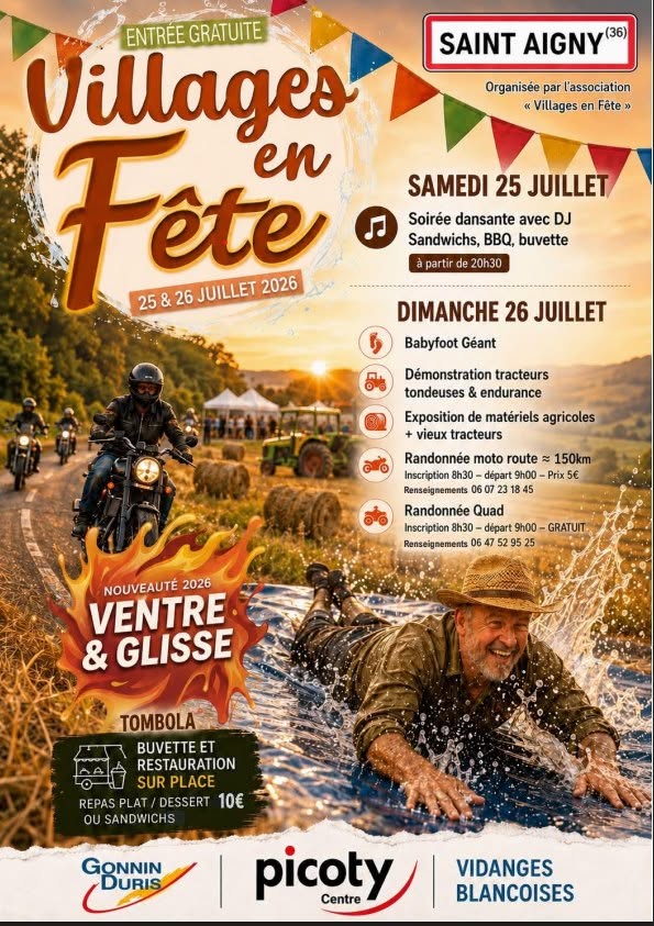 25et26-07 Village en fête St Aigny villages en fêtes