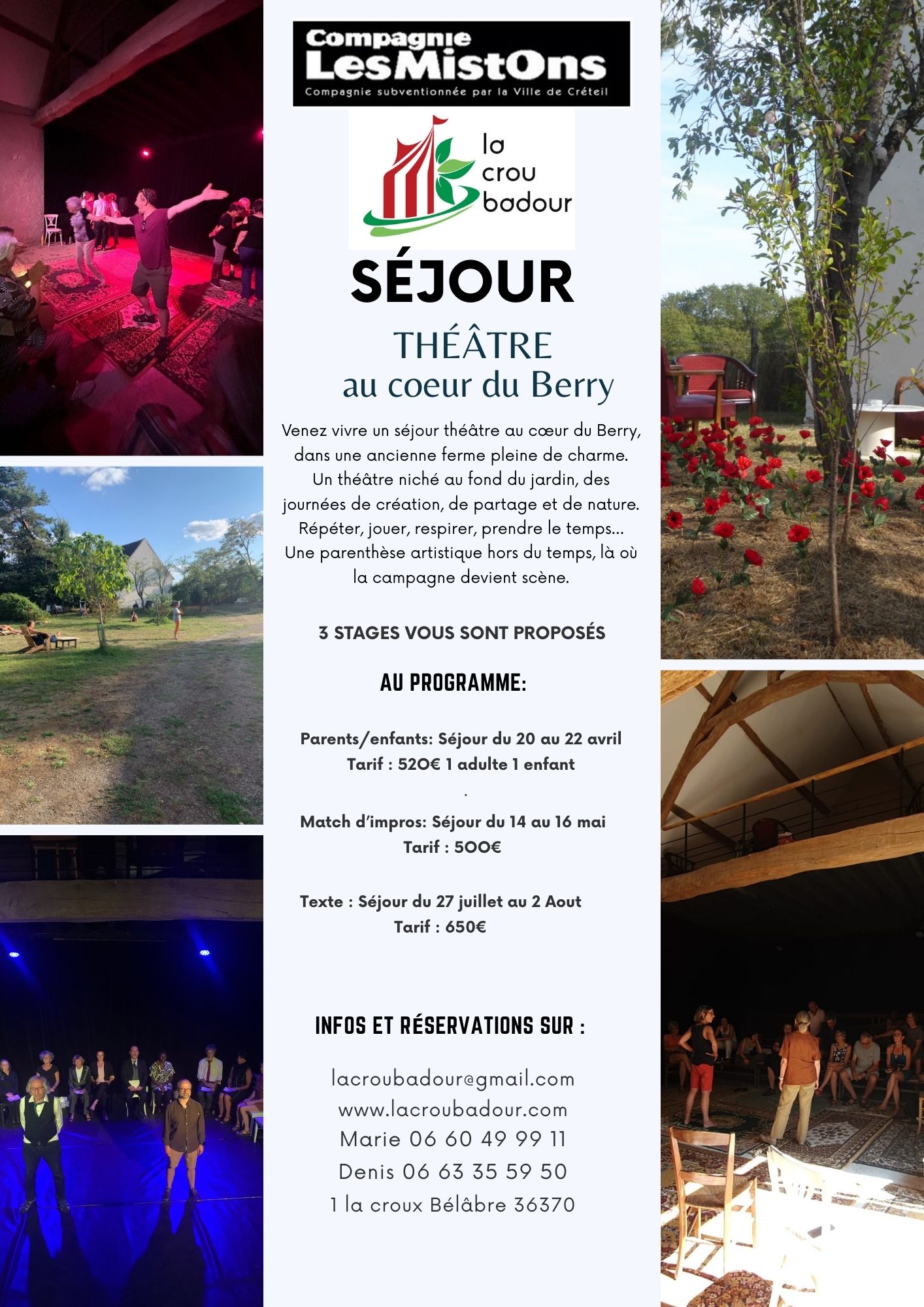27-07au02-08 Séjour théâtre Belabre Croubadour