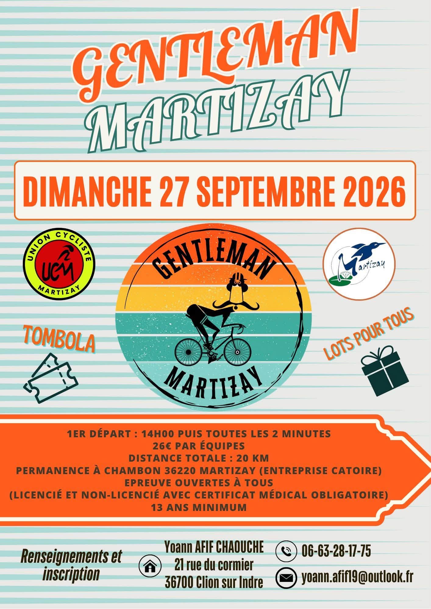 27-09 Course cycliste Martizay ©UnionCyclisteMartizay