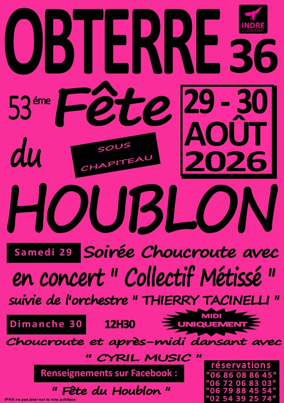 29et30-08 Fete du Houblon - Obterre Comité des fêtes
