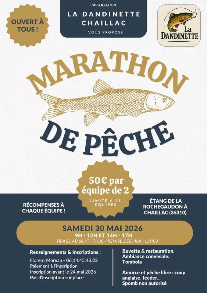 30-05-Marathon de la pêche Chaillac La Dandinette