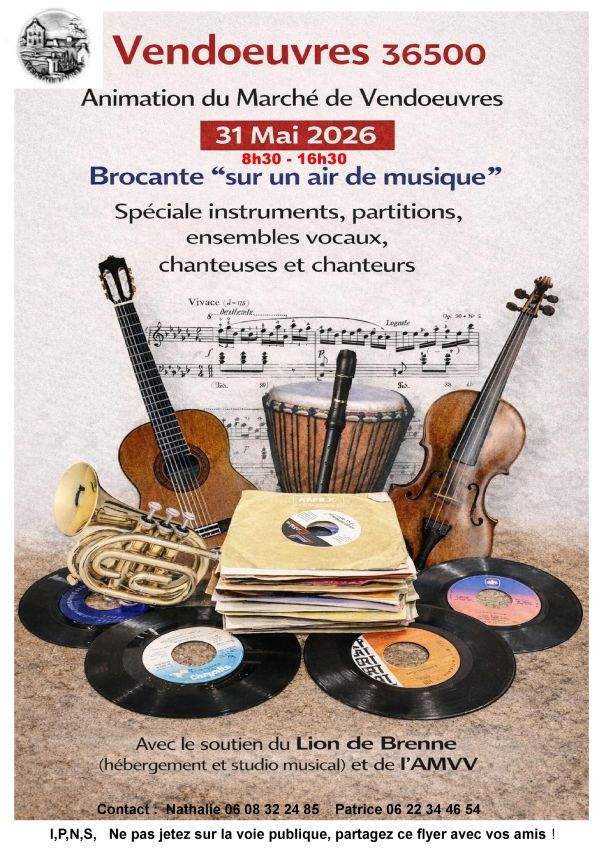Brocante musicale Le Lion de Brenne