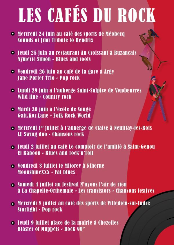 Les Cafés du Rock CDC Val de l'Indre - Brenne