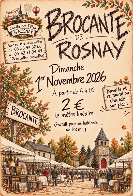 A VERIFIER - 1-11 Brocante Rosnay comité des fêtes Rosnay