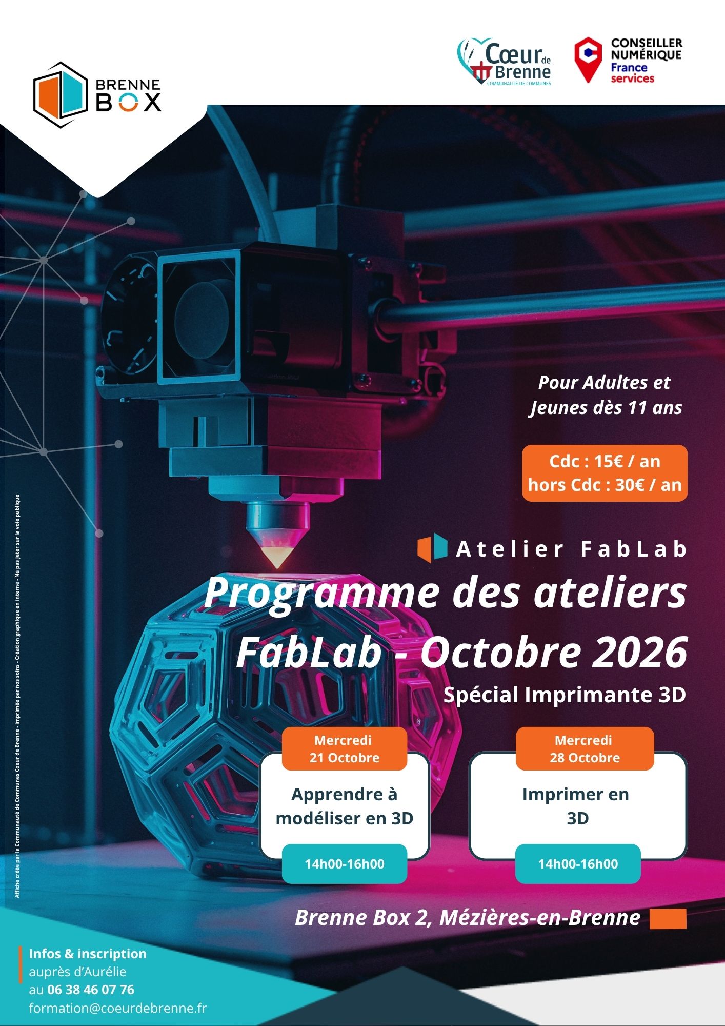ateliers Fablab - CDC coeur de brenne
