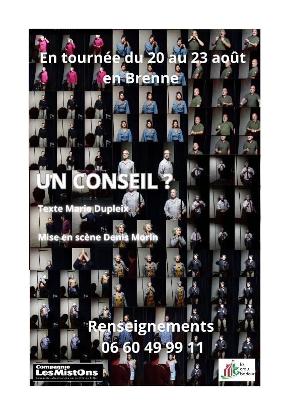 Affiche 1 tournée UN CONSEIL ? - 1 Valérie Larno - Victor Diaz
