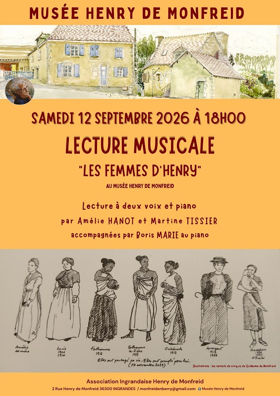 Affiche A4 lecture musicale du 28 juin - 1 Laurence Calot