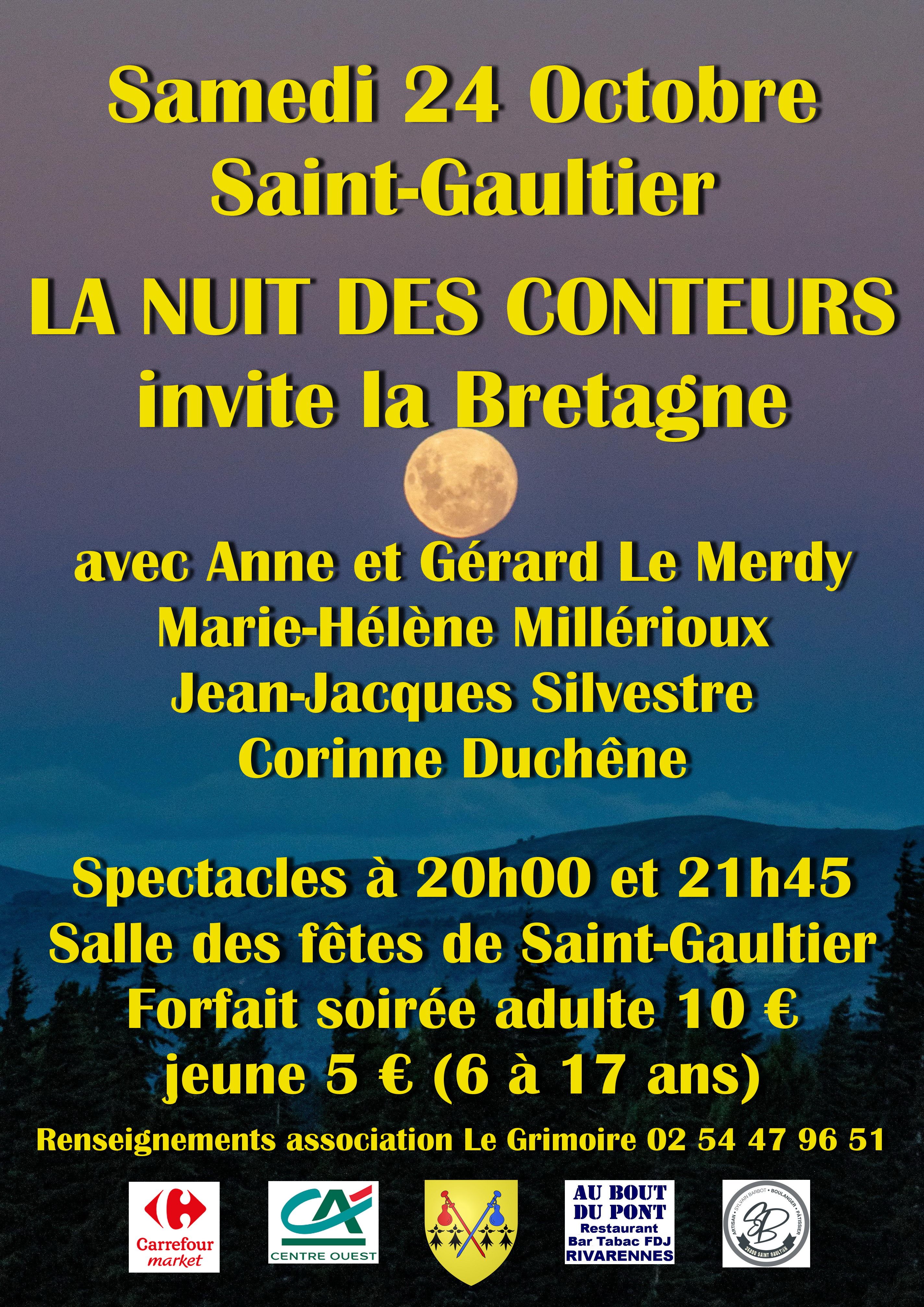 Affiche La Nuit des Conteurs 2026 Asso Le Grimoire