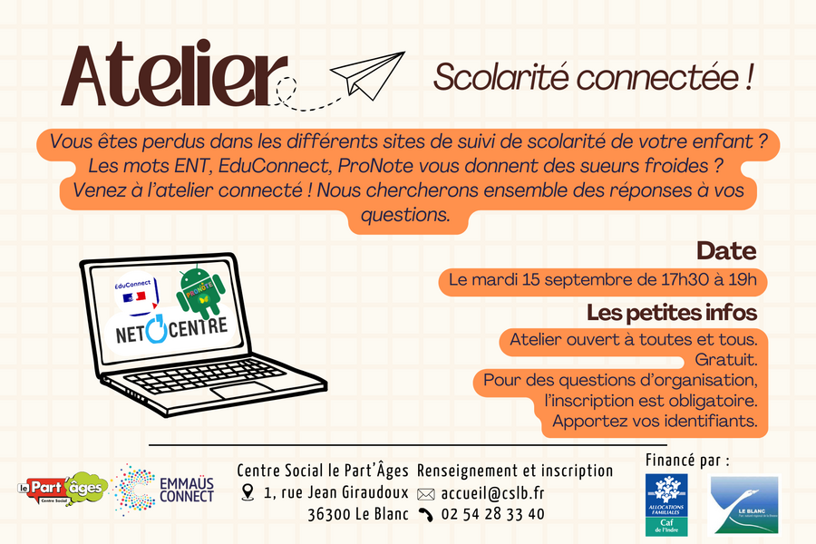 Atelierscolaritconnecte Centre Social