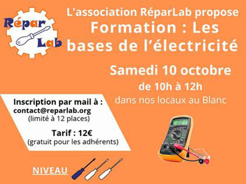 Formationbaseslectricit Réparlab