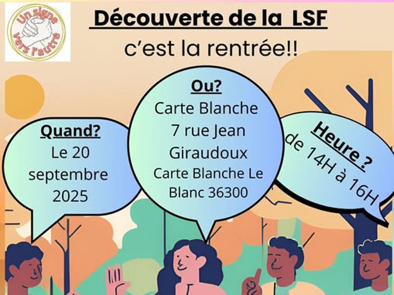 Langue des signes Un signe vers l'autre