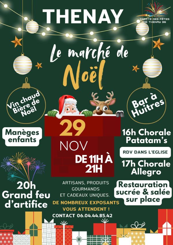 Marché de Noël Thenay Comité des Fêtes de Thenay