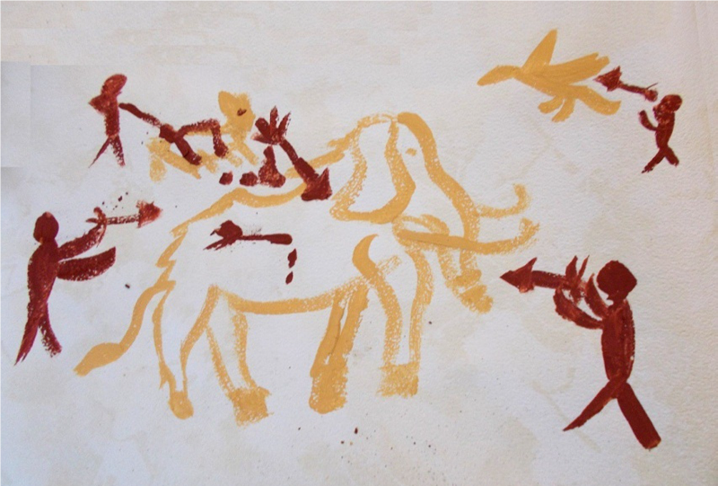 Peintures à la préhistoire ®Mairie de Martizay