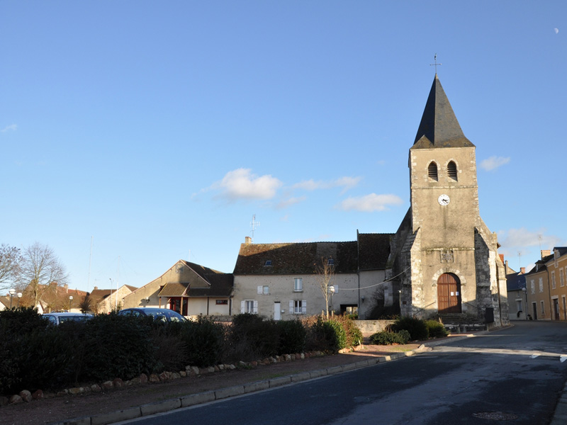 Rosnay-Indre-Place-de-l-eglise Eglise Rosnay