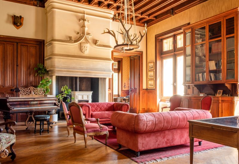 Château du Boisrenault - Salon - © Mayuko Loeillot