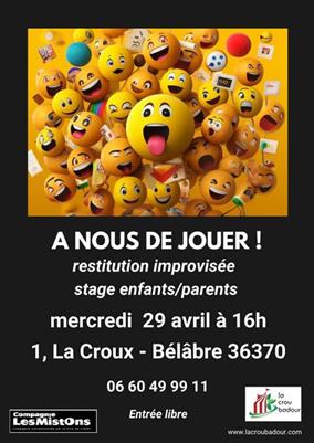 flyer stage enfant parent - 1 La Croubadour